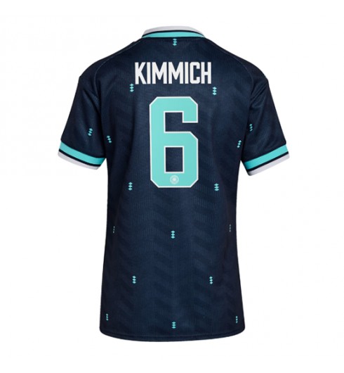 Německo Joshua Kimmich #6 Venkovní Dres pro Dámské MS 2026 Krátký Rukáv Německo Joshua Kimmich #6 Venkovní Dres pro Dámské MS 2026 Krátký Rukáv
